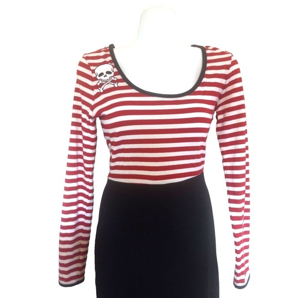 Deadly Dames 3/4 Sleeve Knee Length Dress Size Small - Picture 4 of 4